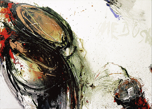 Werkreihe-Medusa 2,  &Ouml;l-Lw,  100 x 140cm