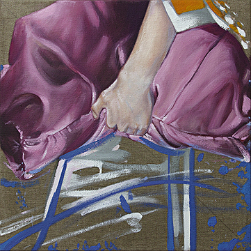 Werkreihe-Taschen - �l auf Leinwand 50 x 50 cm