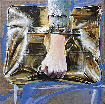 Werkreihe-Taschen-&Ouml;l/Lw 50 x 50 cm