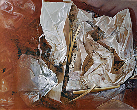 Werkreihe-Rest vom Fest - �l auf Leinwand 120 x 150 cm