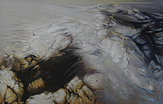 Undine �l auf Leinwand 100 x 160 cm