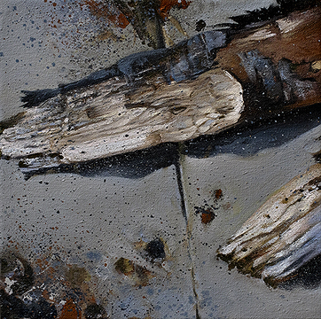 Werkreihe -silence is golden- �l auf Leinwand 40 x 40 cm