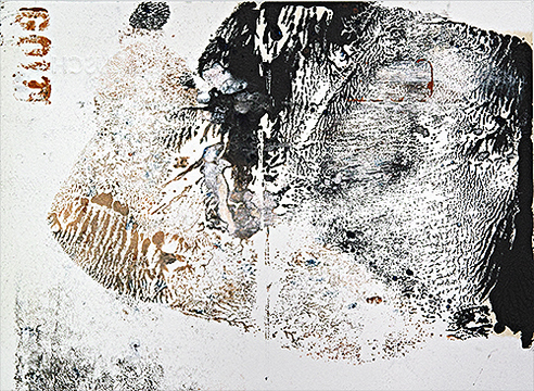 Werkreihe-Goldrausch, Pr�gedruck/Papier 21 x 29 cm