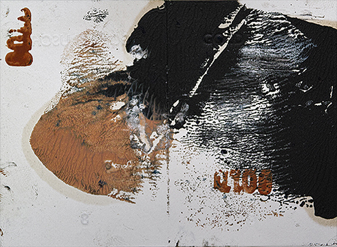 Werkreihe-Goldrausch, Pr�gedruck/Papier 21 x 29 cm