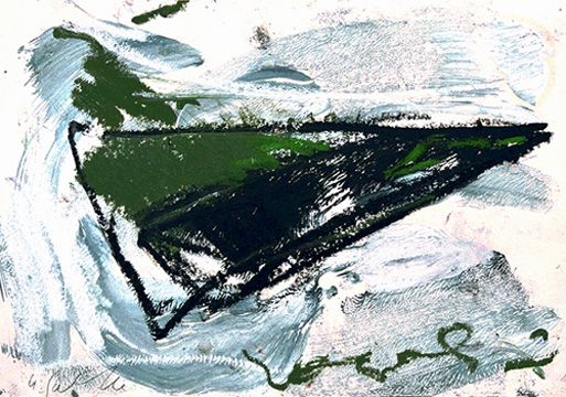 Flyer, &Ouml;l/Papier, 29 x 41 cm