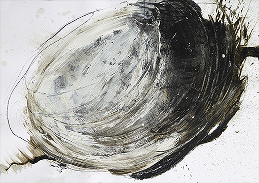 Cluster �l/Blei/Papier 42 x 61 cm