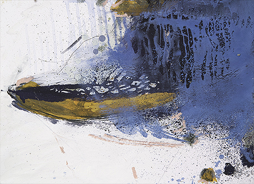 Boot &Ouml;l/Blei/Papier 42 x 61cm