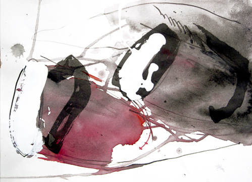 O.T., mischt./Papier, 30 x 42 cm